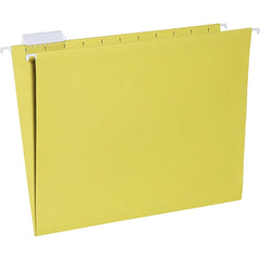 Ability One - File Folders, Expansion Folders & Hanging Files; Folder/File Type: Hanging File Folder ; Color: Yellow ; Index Tabs: Yes ; Tab Cut Location: 1/5 ; File Size: Letter ; Size: 8-1/2 x 11 - Exact Tool & Supply