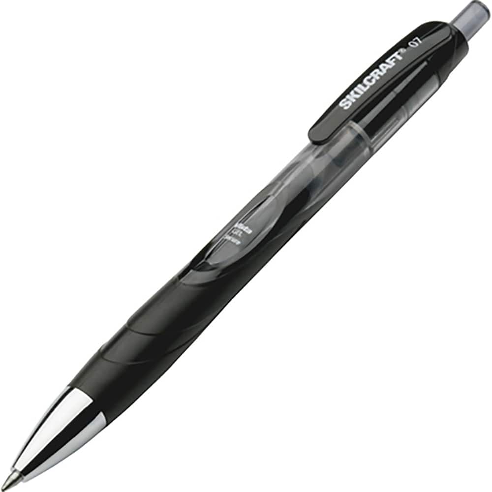 Ability One - Pens & Pencils; Type: Gel Pen ; Color: Black ; Tip Type: 0.7MM - Exact Tool & Supply