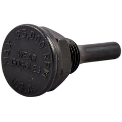 Norton - Brush Mounting Hardware; Mounting Hardware Type: Adapter ; Brush Compatibility: Wheel Brush ; Brush Size Compatibility (Inch): 3/8 ; Arbor Hole Size (Inch): 1/2 ; Shank Diameter (Inch): 1/4 - Exact Tool & Supply