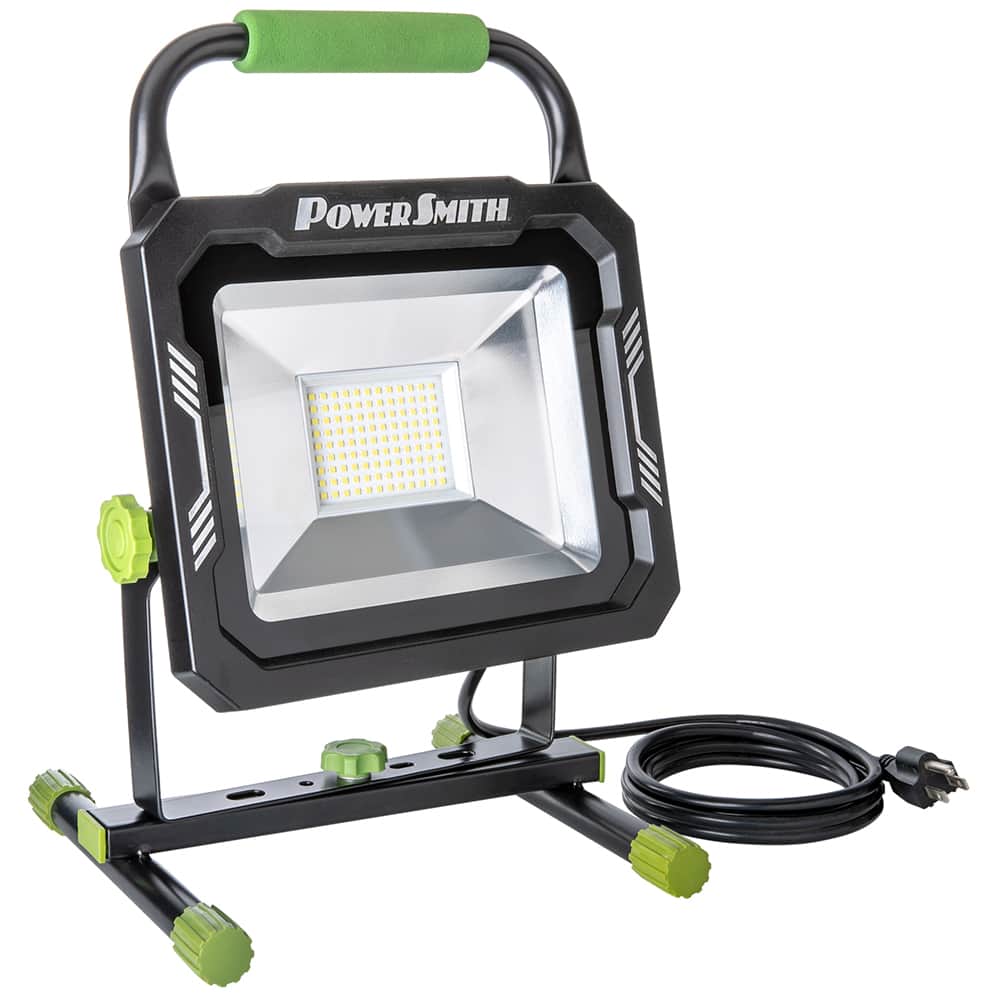 PowerSmith - 100 Watt Stand Mount Electric Portable LED Light - Exact Tool & Supply