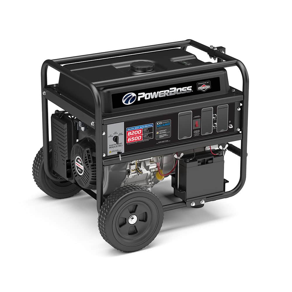 BRIGGS & STRATTON - Portable Power Generators; Fuel Type: Gasoline ; Starting Method: Electric/Recoil ; Wattage: 6500 ; Wattage (kW): 6.5 ; Run Time Full Load (Hours): 7 ; Run Time Half Load (Hours): 7.50 - Exact Tool & Supply