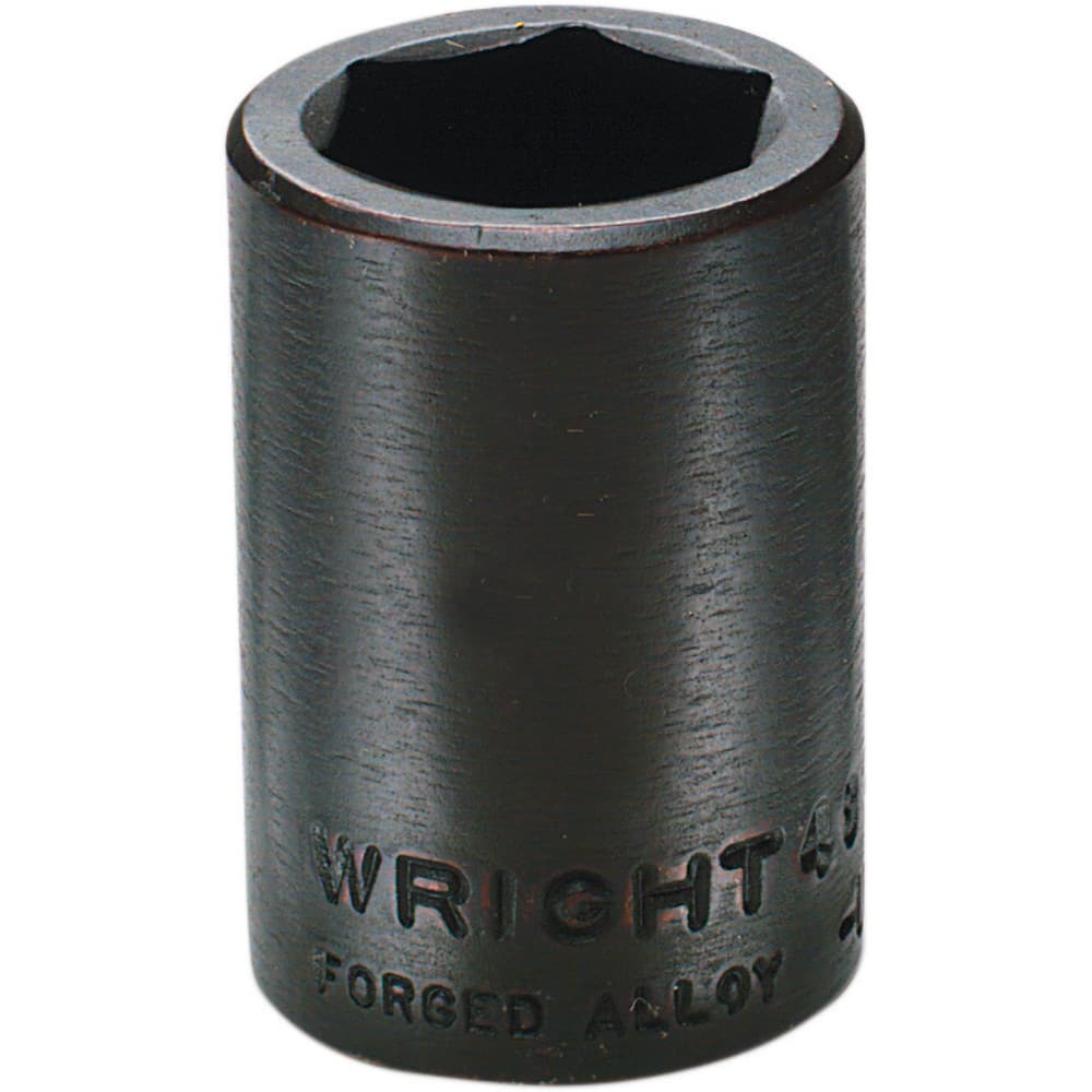 Wright Tool & Forge - Impact Sockets; Drive Size: 1/2 ; Size (mm): 18.0000 ; Type: Standard ; Style: Impact Socket ; Style: Impact Socket ; Style: Impact Socket - Exact Tool & Supply