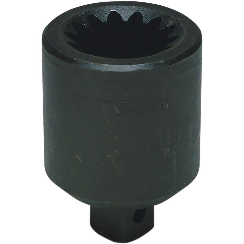 Wright Tool & Forge - Socket Adapters & Universal Joints; Type: Impact Drive Adaptor ; Male Size: 1 ; Female Size: No. 5 Spline ; Overall Length (Inch): 3-21/32 - Exact Tool & Supply