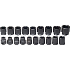 Wright Tool & Forge - 19 Pc 3/4" Drive Impact Socket Set - Exact Tool & Supply