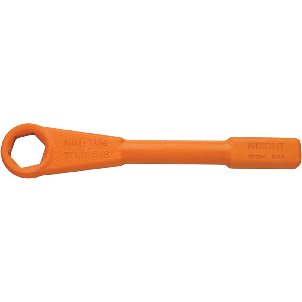 Wright Tool & Forge - Box Wrenches; Wrench Type: Striking ; Tool Type: Straight Handle ; Size (Inch): 1-1/4 ; Number of Points: 6 ; Head Type: Single End ; Finish/Coating: Black - Exact Tool & Supply