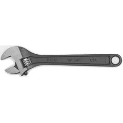 Wright Tool & Forge - Adjustable Wrenches; Wrench Type: Adjustable ; Wrench Size (Inch): 18.0000 ; Jaw Capacity (Inch): 2-1/8 ; Material: Steel ; Finish/Coating: Black Industrial ; Overall Length (Inch): 18 - Exact Tool & Supply
