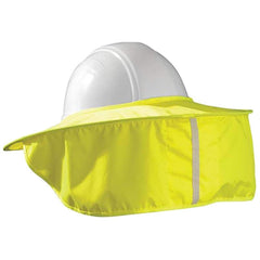 OccuNomix - Personal Cooling & Heating Accessories; Type: Hard Hat Shade ; Accessory Style: Hat ; Length (Inch): 6 ; Length (Feet): 0.000 ; Material: Polyester ; Color: Hi-Vis Yellow - Exact Tool & Supply