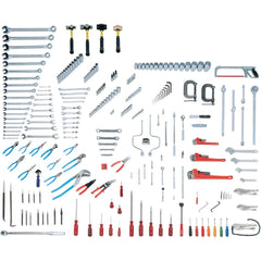 Wright Tool & Forge - Combination Hand Tool Sets; Tool Type: Intermediate Set ; Number of Pieces: 255.000 ; Drive Size (Inch): 1/4, 3/8, 1/2, 3/4 ; Number of Points: 6, 8, 12 ; Measurement Type: Inch ; Socket Depth: Standard & Deep - Exact Tool & Supply
