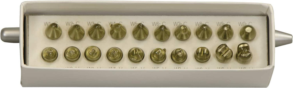 Mitutoyo - Micrometer Accessories; Type: Anvil-Spindle Tip ; For Use With: Screw Thread Micrometers ; Calibrated: No ; Material: Steel ; Finish/Coating: Steel ; Number of Pieces: 10 - Exact Tool & Supply