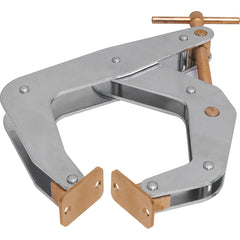 Kant Twist - Cantilever Clamps; Handle Style: T-Handle ; Maximum Opening Capacity (Inch): 5 ; Open Throat Depth (Inch): 5 ; Closed Throat Depth (Inch): 5 ; Jaw Material: Copper Plated Steel ; Load Capacity (Lb.): 2000.000 - Exact Tool & Supply