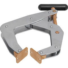 Kant Twist - Cantilever Clamps; Handle Style: Round Handle ; Maximum Opening Capacity (Inch): 6 ; Open Throat Depth (Inch): 5 ; Closed Throat Depth (Inch): 5 ; Jaw Material: Copper Plated Steel ; Load Capacity (Lb.): 2000.000 - Exact Tool & Supply