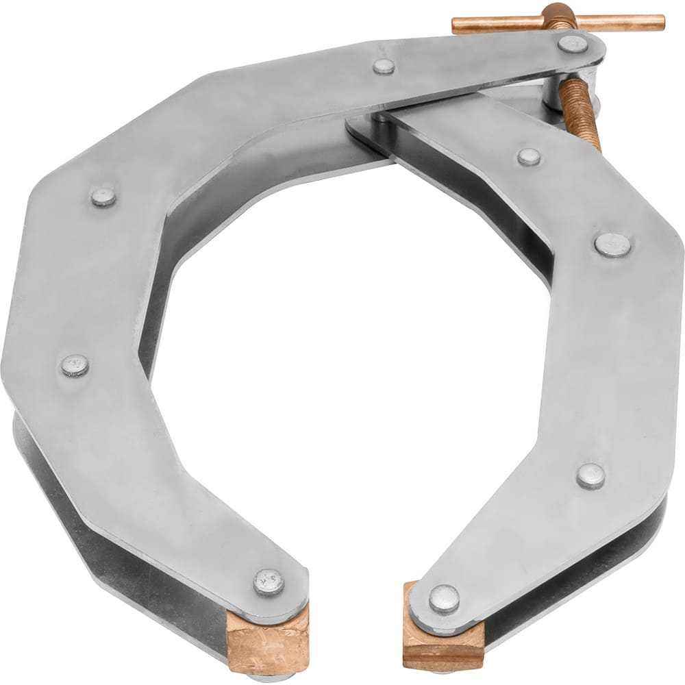 Kant Twist - Cantilever Clamps; Handle Style: T-Handle ; Maximum Opening Capacity (Inch): 6 ; Open Throat Depth (Inch): 8-5/8 ; Closed Throat Depth (Inch): 8-3/4 ; Jaw Material: Copper Plated Steel ; Load Capacity (Lb.): 845.000 - Exact Tool & Supply