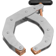 Kant Twist - Cantilever Clamps; Handle Style: Round Handle ; Maximum Opening Capacity (Inch): 4-1/2 ; Open Throat Depth (Inch): 5-5/8 ; Closed Throat Depth (Inch): 5-1/8 ; Jaw Material: Copper Plated Steel ; Load Capacity (Lb.): 680.000 - Exact Tool & Supply