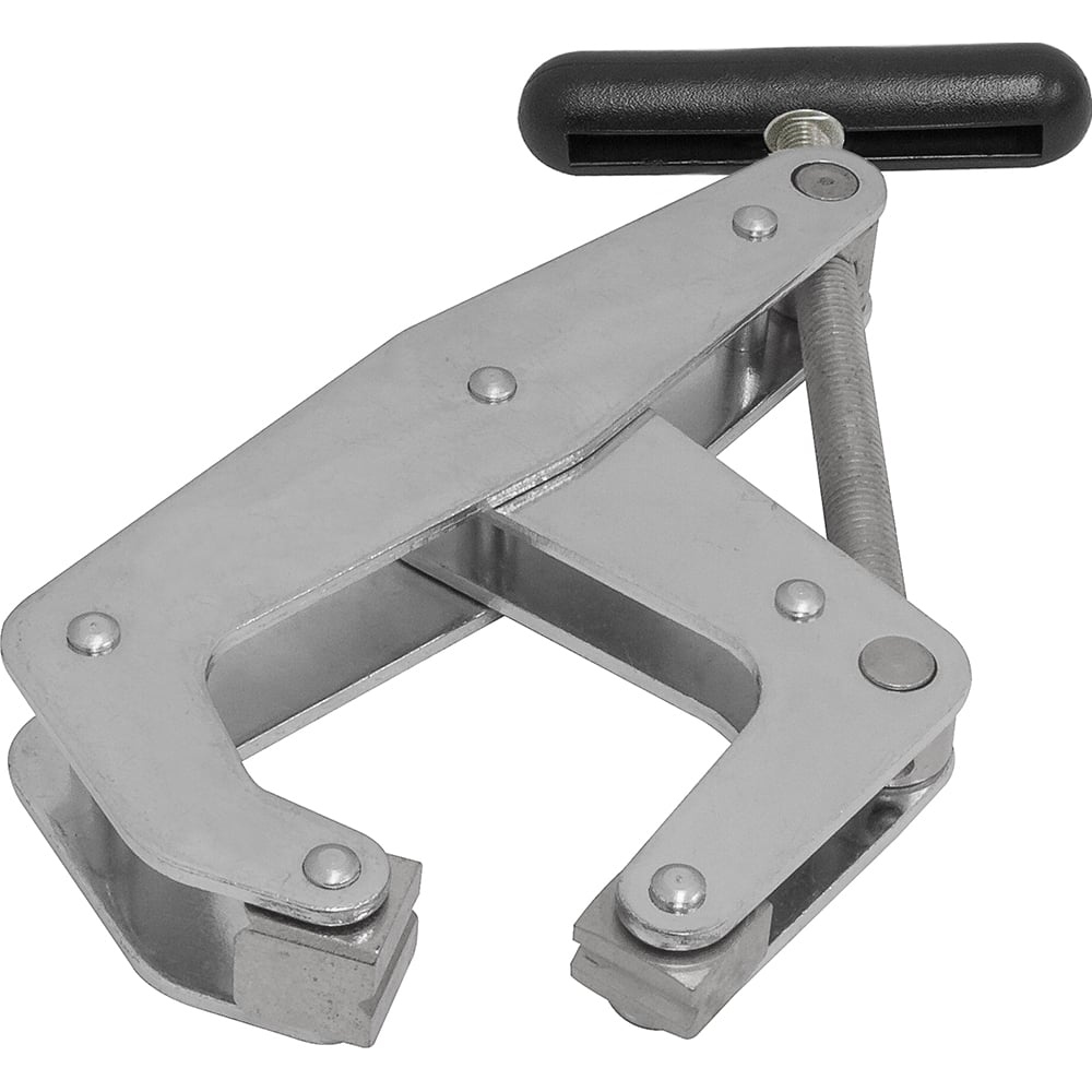 Kant Twist - Cantilever Clamps; Handle Style: Round Handle ; Maximum Opening Capacity (Inch): 6 ; Open Throat Depth (Inch): 5 ; Closed Throat Depth (Inch): 5 ; Jaw Material: Stainless Steel ; Load Capacity (Lb.): 2000.000 - Exact Tool & Supply