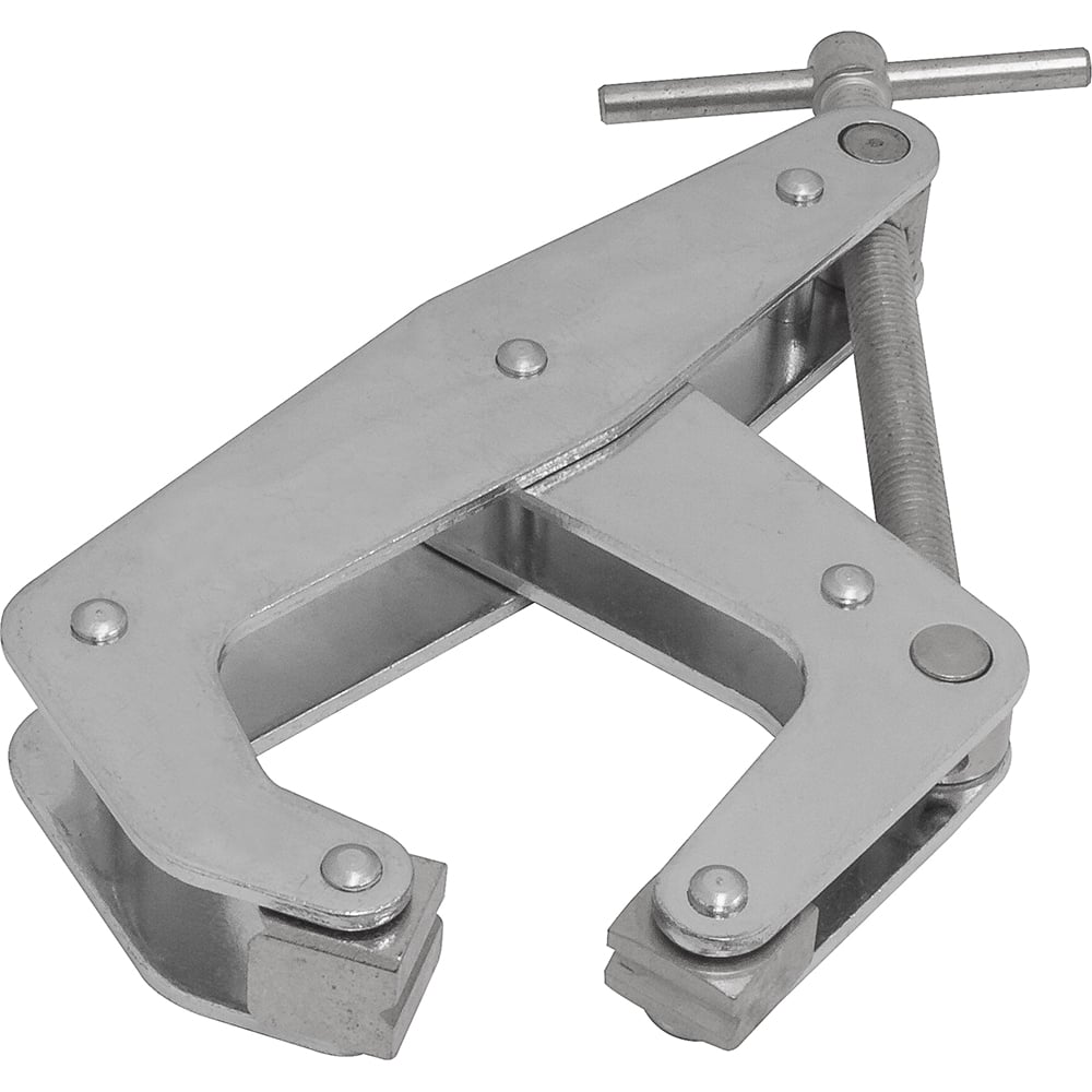 Kant Twist - Cantilever Clamps; Handle Style: T-Handle ; Maximum Opening Capacity (Inch): 6 ; Open Throat Depth (Inch): 5 ; Closed Throat Depth (Inch): 5 ; Jaw Material: Stainless Steel ; Load Capacity (Lb.): 2000.000 - Exact Tool & Supply