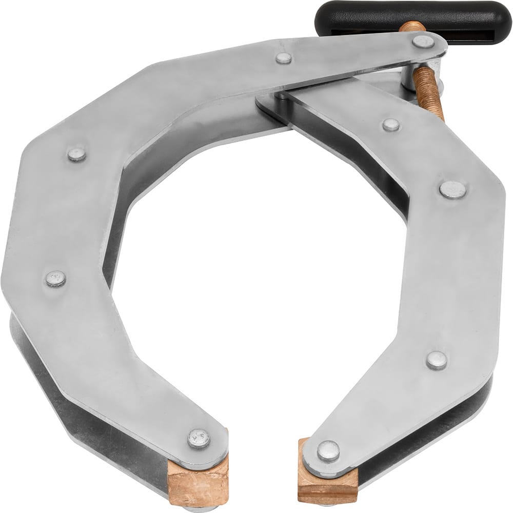 Kant Twist - Cantilever Clamps; Handle Style: Round Handle ; Maximum Opening Capacity (Inch): 6 ; Open Throat Depth (Inch): 8-5/8 ; Closed Throat Depth (Inch): 8-3/4 ; Jaw Material: Copper Plated Steel ; Load Capacity (Lb.): 845.000 - Exact Tool & Supply