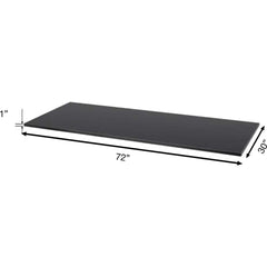 JHC Fabrication - Workbench & Workstation Accessories; Type: Workbench Top ; For Use With: Workbench ; Height: 1 (Inch); Width (Inch): 30 ; Material: Lab Grade Phenolic ; Color: Black - Exact Tool & Supply