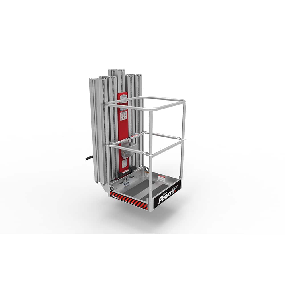 ReechCraft - Cherry Pickers (Personal Lifts); Type: One Person Lift ; Type of Power: Corded; Cordless ; Maximum Capacity (Lb.): 350.00 ; Maximum Height (Feet): 25.00 ; Maximum Height (Inch): 300 ; Minimum Height (Feet): 1.00 - Exact Tool & Supply