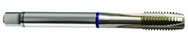 M5x0.50 6H 3-Flute Cobalt Blue Ring Spiral Point Plug Tap-Bright - Exact Tool & Supply