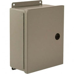 Wiegmann - NEMA 4 Steel Standard Enclosure with Continuous Hinge Cover - Exact Tool & Supply