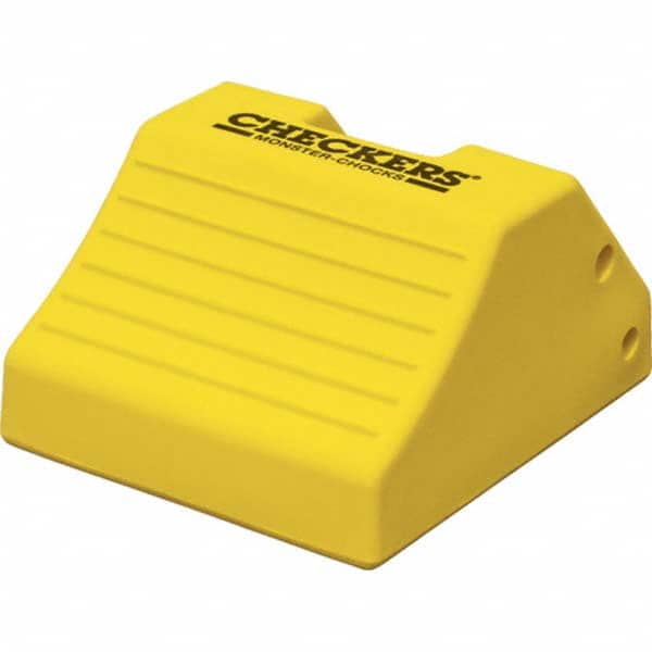 Checkers - Wheel Chocks Width (Inch): 15 Height (Inch): 10 - Exact Tool & Supply