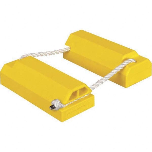 Checkers - Wheel Chocks Width (Inch): 6 Height (Inch): 4 - Exact Tool & Supply