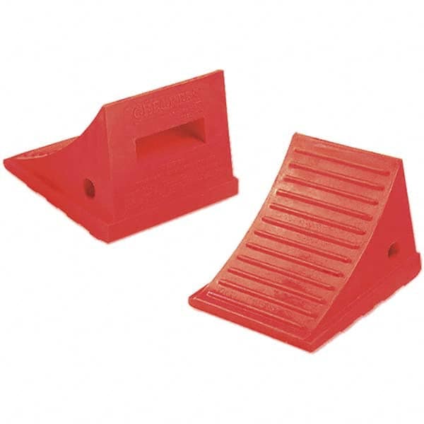 Checkers - Wheel Chocks Width (Inch): 7-1/2 Height (Inch): 6-1/2 - Exact Tool & Supply