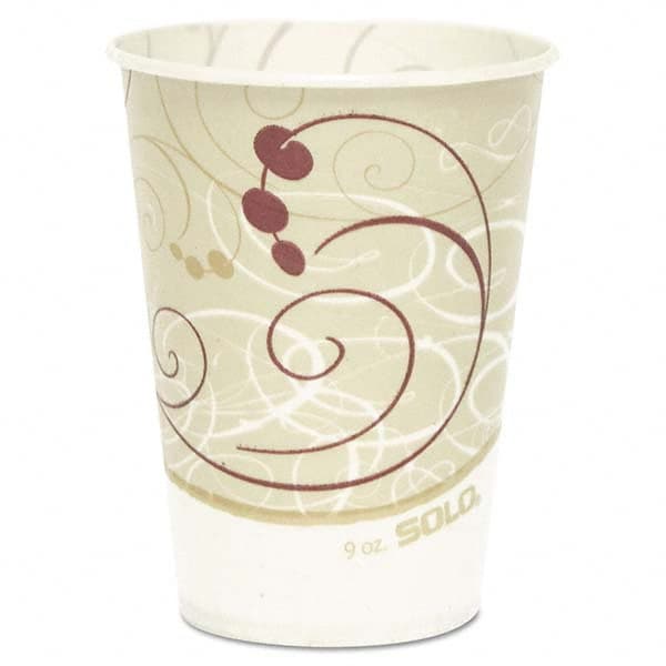 DART - Waxed Paper Cold Cups, 9 oz, Symphony Design, 100/Bag - Exact Tool & Supply