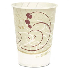 DART - Waxed Paper Cold Cups, 9 oz, Symphony Design, 100/Bag - Exact Tool & Supply