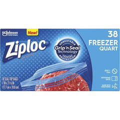 Ziploc - Reclosable Food & Sandwich Bags Volume Capacity: 1 Qt. Width (Inch): 6.970 - Exact Tool & Supply