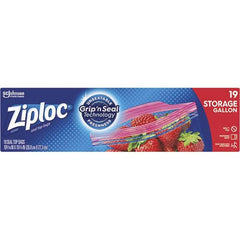 Ziploc - Reclosable Food & Sandwich Bags Volume Capacity: 1 Gal. Width (Inch): 9-3/8 - Exact Tool & Supply