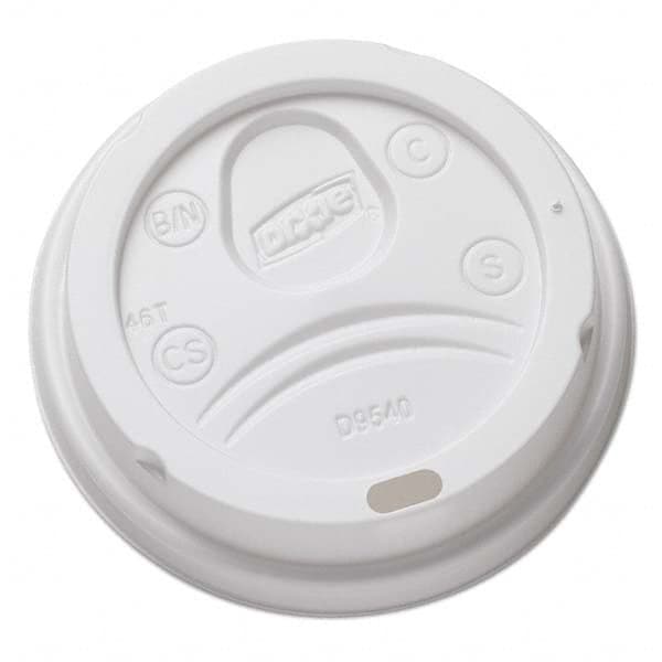 Dixie - Sip-Through Dome Hot Drink Lids for 10 oz Cups, White, 100/Pack, 1000/Carton - Exact Tool & Supply