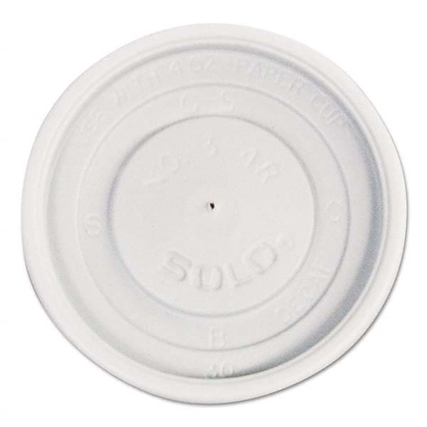 DART - Polystyrene Vented Hot Cup Lids, 4 oz Cups, White, 100/Pack, 10 Packs/Carton - Exact Tool & Supply