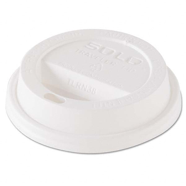 DART - Traveler Dome Hot Cup Lid, Fits 8 oz Cups, White, 100/Pack, 10 Packs/Carton - Exact Tool & Supply