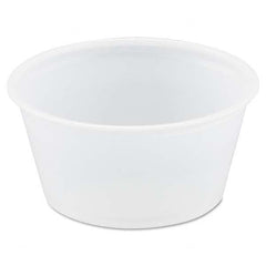 DART - Polystyrene Portion Cups, 2 oz, Translucent, 250/Bag, 10 Bags/Carton - Exact Tool & Supply