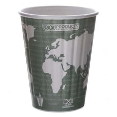 ECO PRODUCTS - World Art Renewable and Compostable Insulated Hot Cups, PLA, 12 oz, 40/Packs, 15 Packs/Carton - Exact Tool & Supply