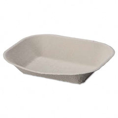 Chinet - Savaday Molded Fiber Food Tray, 9 x 7, Beige, 250/Bag, 500/Carton - Exact Tool & Supply
