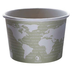 ECO PRODUCTS - World Art Renewable and Compostable Food Container, 16 oz, Seafoam, 25/Pack, 20 Packs/Carton - Exact Tool & Supply