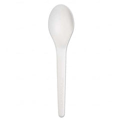 ECO PRODUCTS - Plantware Renewable & Compostable Spoon - 6", 50/PK, 20 PK/CT - Exact Tool & Supply