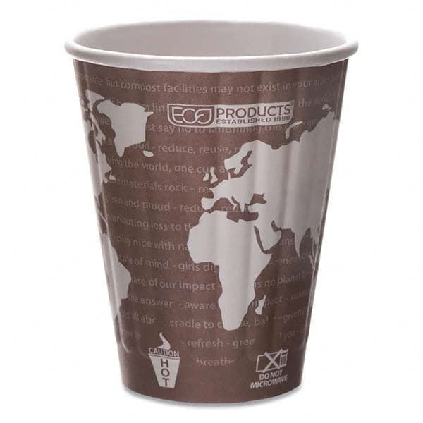 ECO PRODUCTS - World Art Renewable and Compostable Insulated Hot Cups, PLA, 8 oz, 40/Pack, 20 Packs/Carton - Exact Tool & Supply