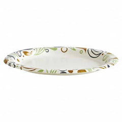 Boardwalk - Deerfield Printed Paper Plates, 6" Diam,Coated/Soak Proof,50 Plates/Pk, 20 Pks/Ct - Exact Tool & Supply