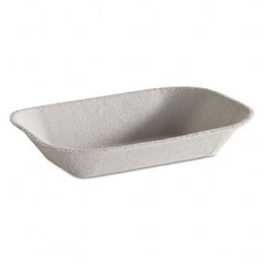 Chinet - Savaday Molded Fiber Food Tray, Beige, 7x5, 250/BG, 4 BG/CT - Exact Tool & Supply