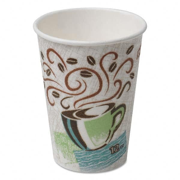 Dixie - PerfecTouch Paper Hot Cups, 12 oz, Coffee Haze, 160/Pack, 960/Carton - Exact Tool & Supply