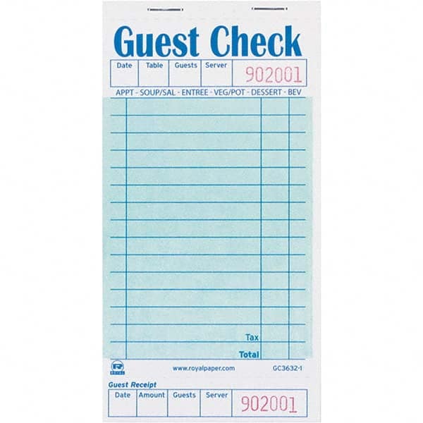 Royal Paper - Note Pads, Writing Pads & Notebooks Writing Pads & Notebook Type: Guest Book Size: 11 x 8-1/2 - Exact Tool & Supply