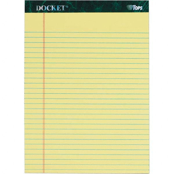 TOPS - Note Pads, Writing Pads & Notebooks Writing Pads & Notebook Type: Writing Pad Size: 8-1/2 x 11-3/4 - Exact Tool & Supply