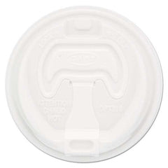 DART - Optima Reclosable Lid, 12-24 oz Foam Cups, White, 100/Bag - Exact Tool & Supply