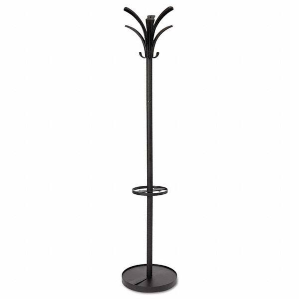 Alba - Coat Racks, Hooks & Shelving Type: Floor Rack Number of Hooks: 9 - Exact Tool & Supply