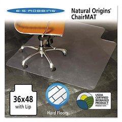 ES Robbins - Chair Mats Style: Straight Edge Shape: Rectangular - Exact Tool & Supply