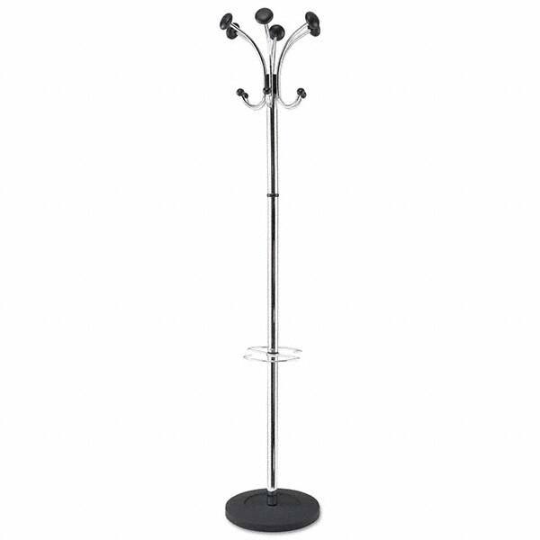 Alba - Coat Racks, Hooks & Shelving Type: Floor Rack Number of Hooks: 12 - Exact Tool & Supply