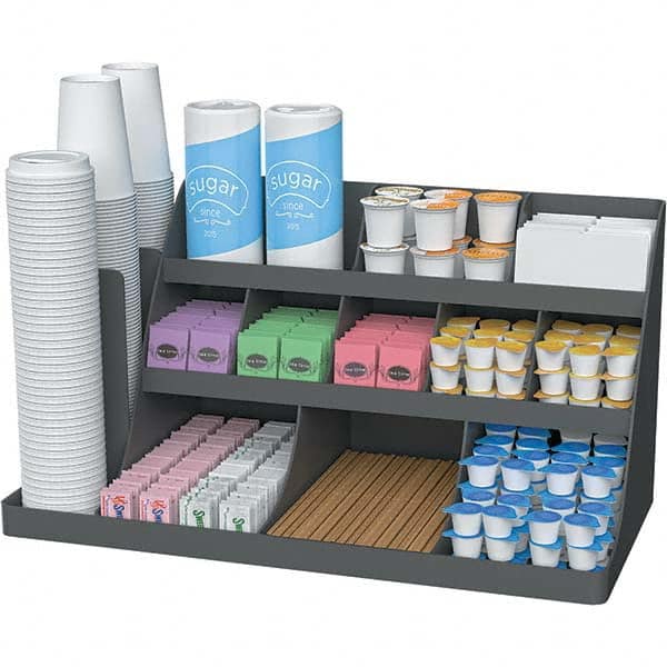 Mind Reader - Condiments & Dispensers Breakroom Accessory Type: Condiment Dispenser Breakroom Accessory Description: Extra Large Coffee Condiment and Accessory Organizer - Exact Tool & Supply